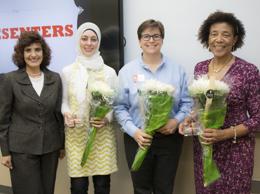 Left to right: Eren Ozgen. PhD, Hinab Rahim, Niki Kelly, Cecile Scoon
