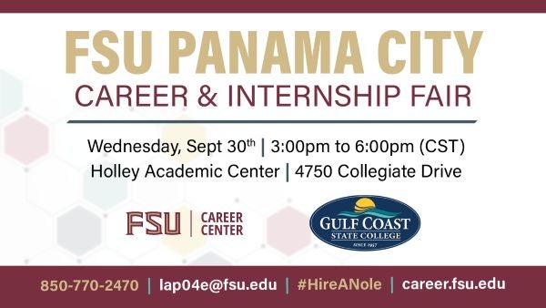 Career and internship fair ppster
