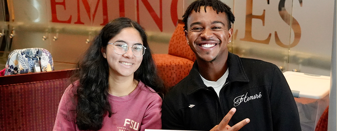 Smiling FSU students
