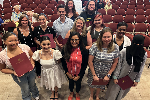 Fifty-three students were inducted into the Garnet Key Honor Society
