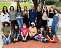legacy brick with students
