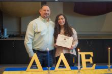 Brianna Lawley with her father-5812