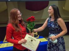 Brianna receives flowers