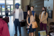 Mixed group Arriving at reception 1
