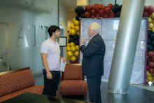 Dean Randy Hana and First-Year student 2