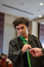 First-Year student signing book 6