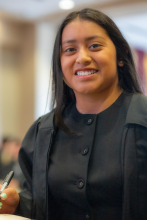 First-Year student signing book 34