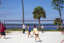 Students vs Faculty volleyball