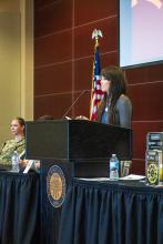 Brianna Leingang, event moderator