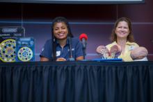Left to right, Mimi Batrony (Project Product Engineering Manager: Oceanengineering) and Susan Balk Kradel (Psychiatrist)