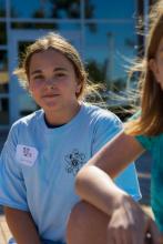 Group table activity, each group receives a plastic bag with the same items to build a raft. Groups are challenged to be able to place at least 50 pennies on the float before it sinks. Participants are encouraged to test their designs, regroup, retest, all a process of engineering.