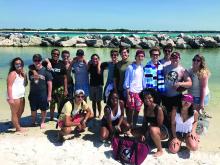 Students kicked off the summer semester with a trip to Shell Island