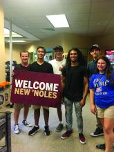 Current FSU Panama City students welcome freshmen to campus