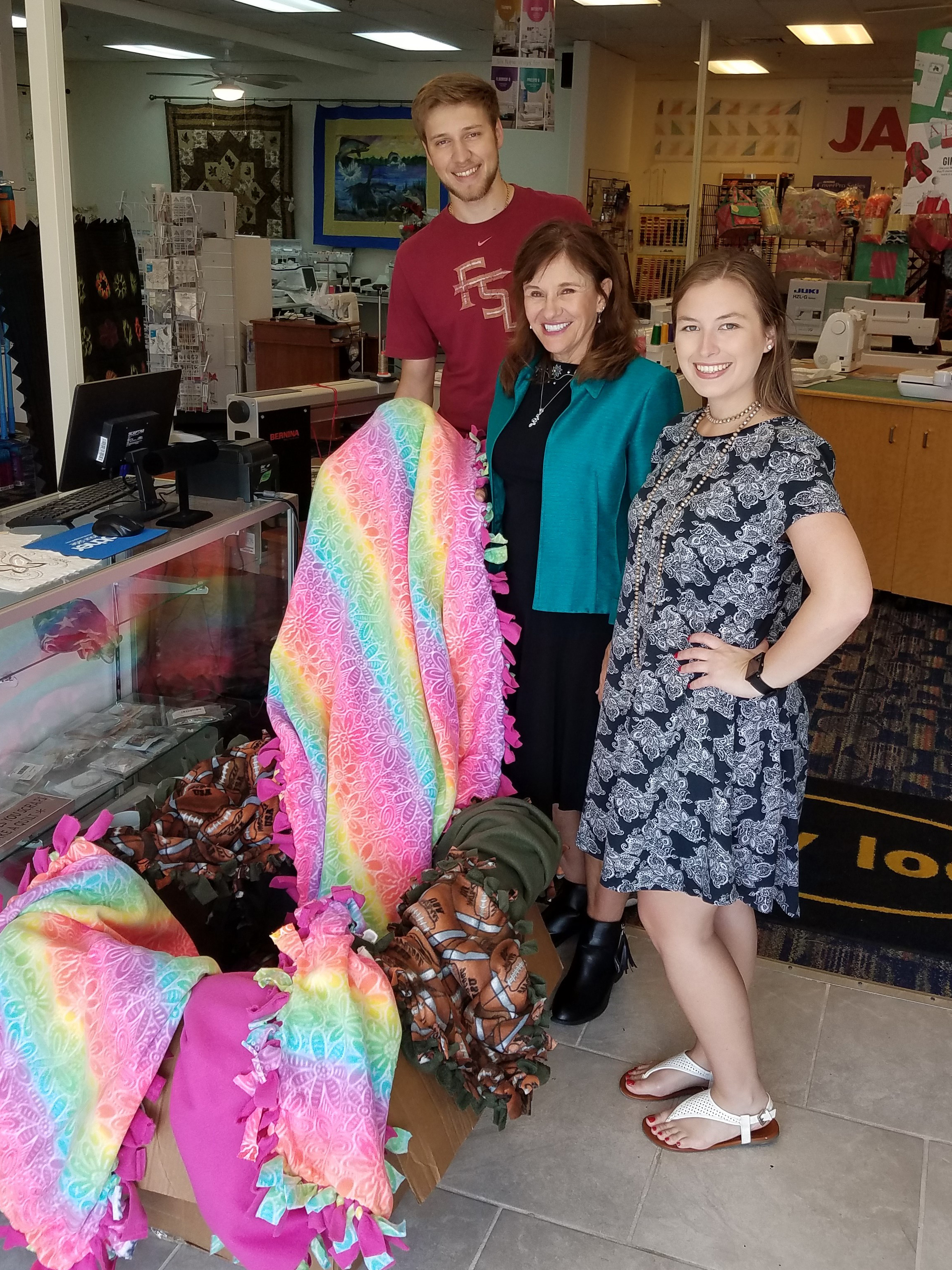 Communication Club blanket donation