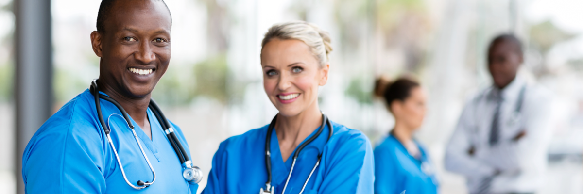 male-female medical people