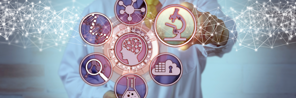 Graphic with a variety of subject icons