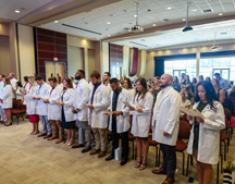 DNAP students reciting oath