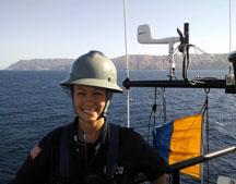 Electrical engineering student Morgan Olsen, '24, is a veteran of the U.S. Coast Guard, where she served as Electrician’s Mate First Class.
