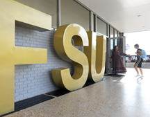 FSU giant letters at The Collegiate School