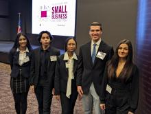 Students at Small Business Operations Event