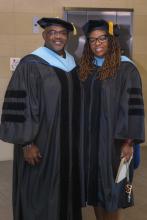 Drs. Irvin Clark, Associate Dean, Student & Strategic Initiatives and LaToya Stackhouse, Director of Student Affairs