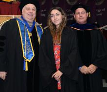 First-year student at 2019 convocation