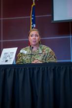 Lindsay Rickert, senior master sergeant in explosive ordinance disposal (eod)
